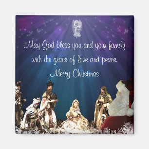 Weihnachtskrippe Magnet