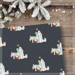 Weihnachtskrippe-Manager Geschenktasche Seidenpapier