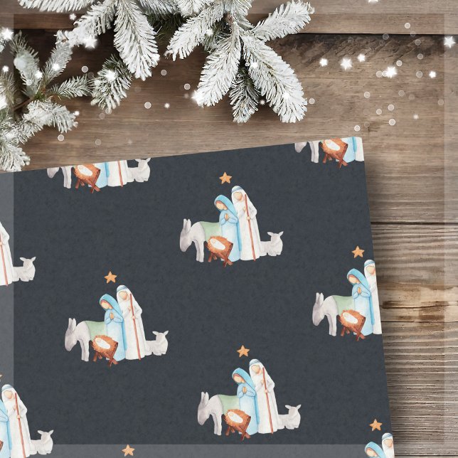 Weihnachtskrippe-Manager Geschenktasche Seidenpapier (Von Creator hochgeladen)