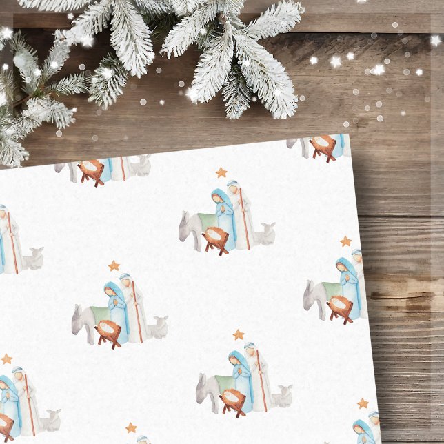 Weihnachtskrippe-Manager Geschenktasche Seidenpapier (Von Creator hochgeladen)