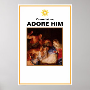 Weihnachtskrippe Poster