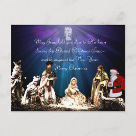 Weihnachtskrippe Postkarte