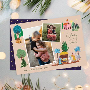 Weihnachtskrippe Religiöse Familie 2 Fotos Weihnac Einladung