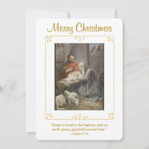 Weihnachtskrippe religiöses Weihnachten