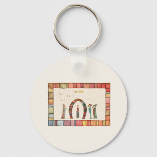 Weihnachtskrippe Szene Schlüsselanhänger Keramik B