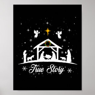 Weihnachtskrippe Wahre Weihnachtskrippe Geschenke Poster