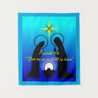 Weihnachtskrippe Wandteppich
