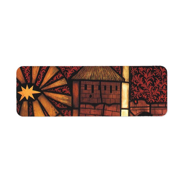 Weihnachtskrippen in festgeklemmtem Glas (Vorne)