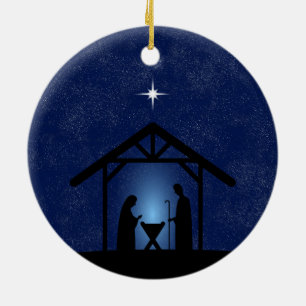Weihnachtskrippen Religiöse Keramik Ornament