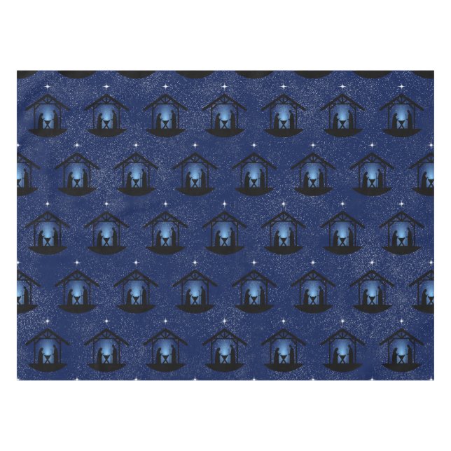 Weihnachtskrippen Religiöse Tischdecke (Vorderseite (Horizontal))