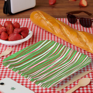 Weihnachtskrippen, rot und grün pappteller