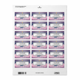 Weihnachtskrippen-Star der Bethlehem-Adresse Adressaufkleber