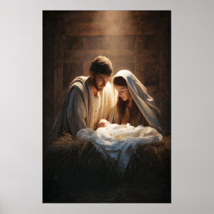 Weihnachtskrippen-Wandkunst Weihnachtskrippen-Kuns Poster