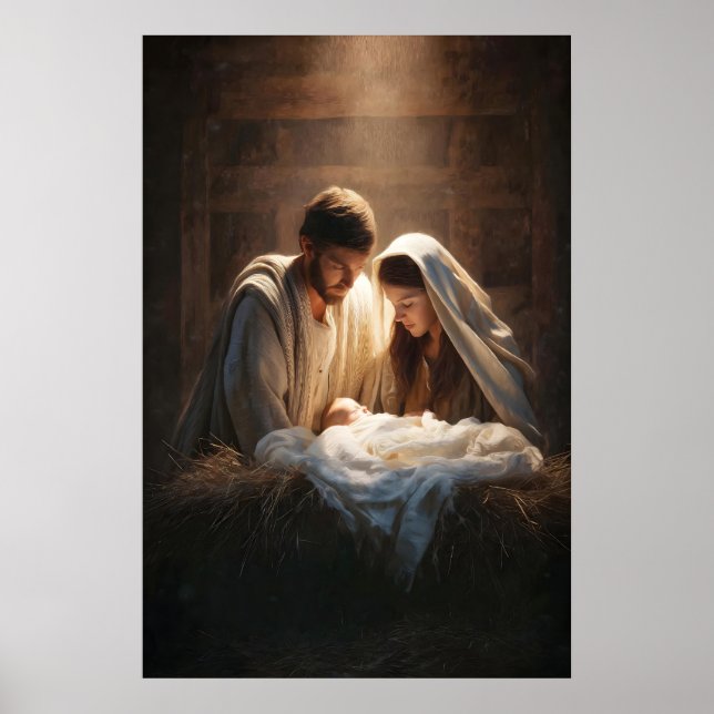 Weihnachtskrippen-Wandkunst Weihnachtskrippen-Kuns Poster (Vorne)
