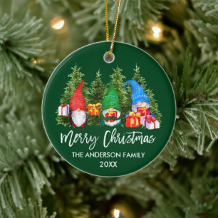 Weihnachtskrippen Wasserfarben Bäume Keramik Ornament