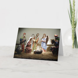 Weihnachtskrippen-Weihnachtskarte Feiertagskarte