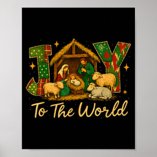 Weihnachtskrippenszene Freude Auf Der Welt – Chris Poster