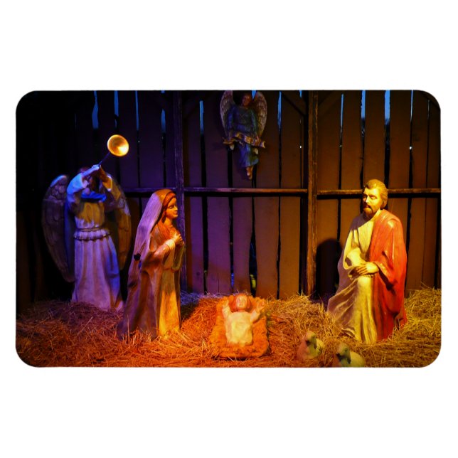 Weihnachtskrippenszene in Washington DC Magnet (Horizontal)