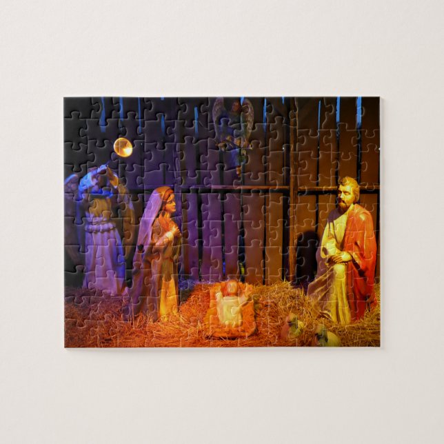 Weihnachtskrippenszene in Washington DC Puzzle (Horizontal)