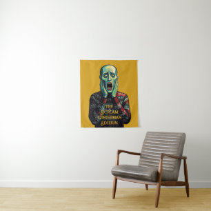 Weihnachtskrise - Edvard Munch Weihnachtspulli Wandteppich
