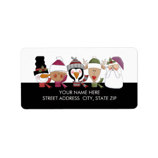 Weihnachtskritter Adresse Mailing Labels Adressaufkleber