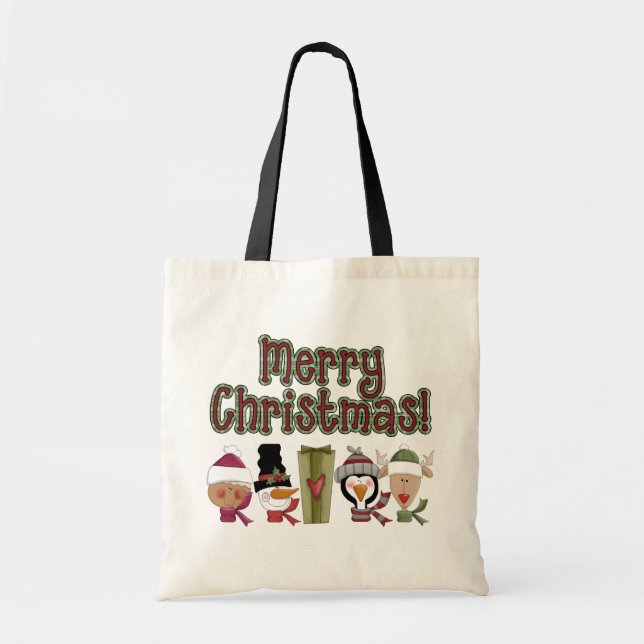 Weihnachtskritter Geschenk Tote Tasche (Vorne)