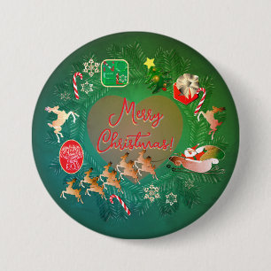 Weihnachtskrone-Button Button