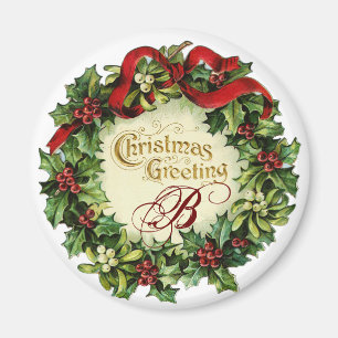 WEIHNACHTSkrone MIT MISTELZWEIGEN UND Magnet