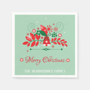 Weihnachtskronendekor Serviette