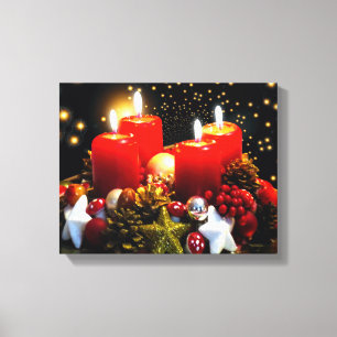 Weihnachtskronenschmuck Leinwanddruck