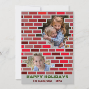 Weihnachtskronenziegel Feiertagskarte