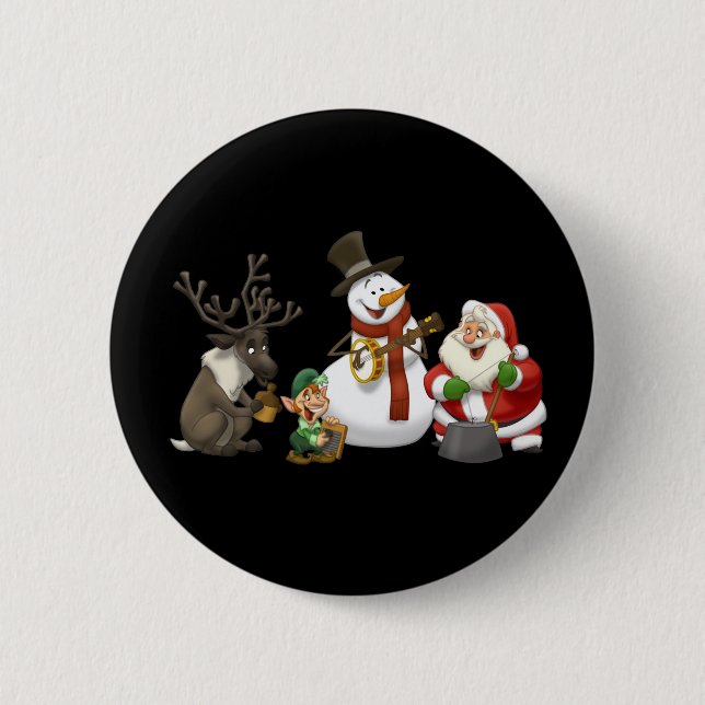 Weihnachtskrug-Band-Knopf Button (Vorderseite)