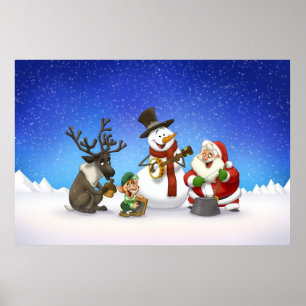 Weihnachtskrug-Band-Plakat Poster