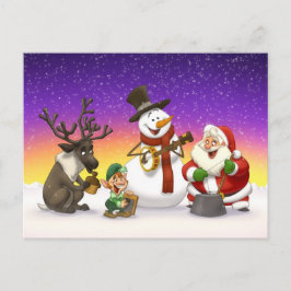 Weihnachtskrug-Band-Postkarte Feiertagspostkarte