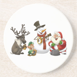 Weihnachtskrug-Band-Untersetzer Sandstein Untersetzer