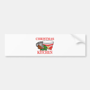 Weihnachtsküche Autoaufkleber