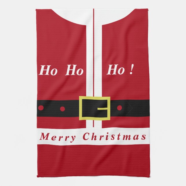 Weihnachtsküche Handtuch Funnu Santa Claus Geschen (Vertikal)