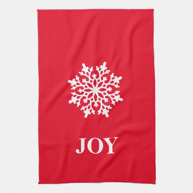 Weihnachtsküche Handtuch Joy Snowflake (Vertikal)