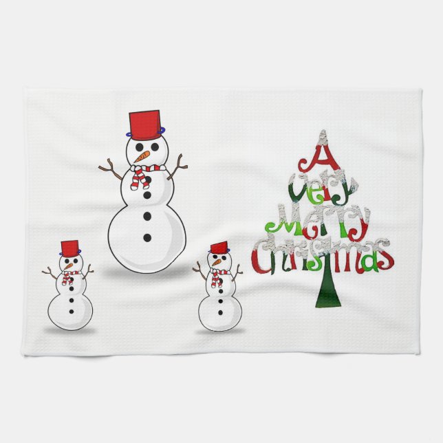 Weihnachtsküche Handtücher (Horizontal)