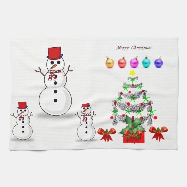 Weihnachtsküche Handtücher (Horizontal)