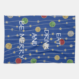 Weihnachtsküche Handtuchschmuck und Sterne Geschirrtuch