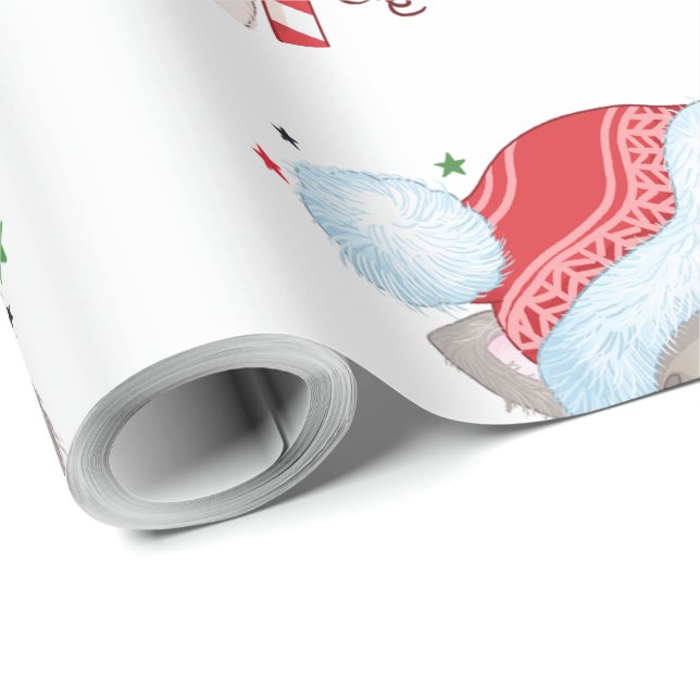 Weihnachtsküche mit Lichtern Geschenkpapier (Rolleneckpunkt)