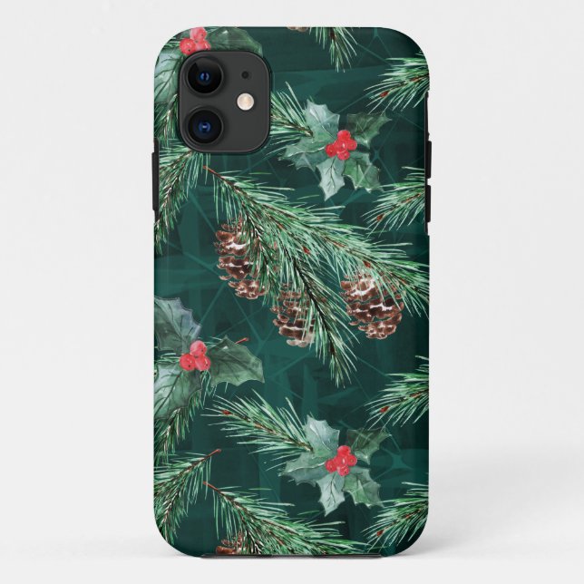 Weihnachtsküche mit Zapfen Case-Mate iPhone Hülle (Rückseite)