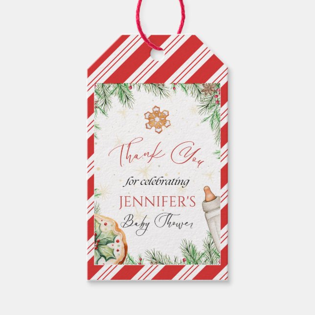 Weihnachtsküche Weihnachtsgeschenk Kinderdusche Geschenkanhänger (Vorderseite)