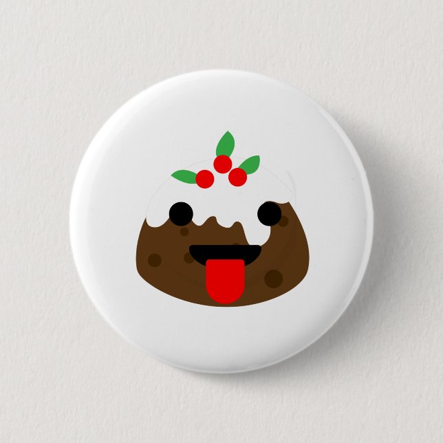 Weihnachtskuchen Button (Vorderseite)