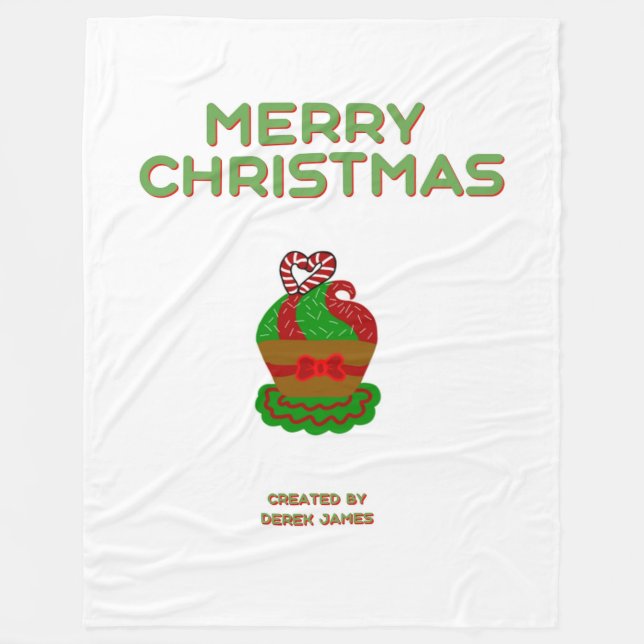 Weihnachtskuchen Große Fleece Blanka (Vorderseite)
