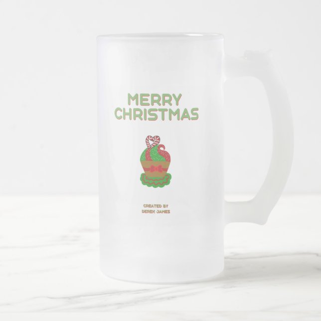 Weihnachtskuchen Große Mattierte Tasse (Rechts)