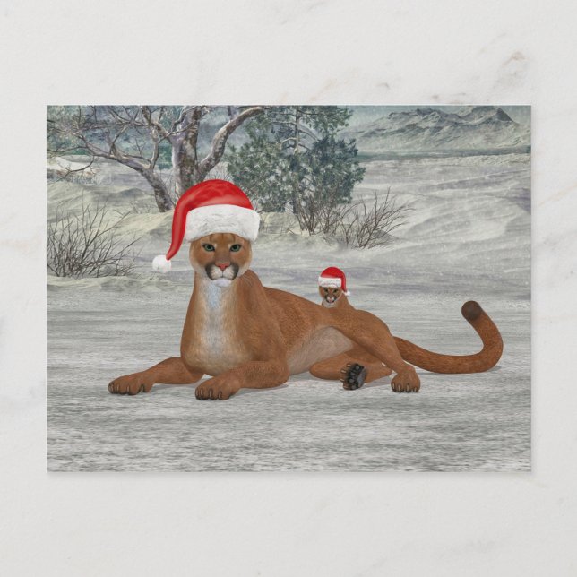 Weihnachtskuchen mit Kugel Postkarte (Vorderseite)