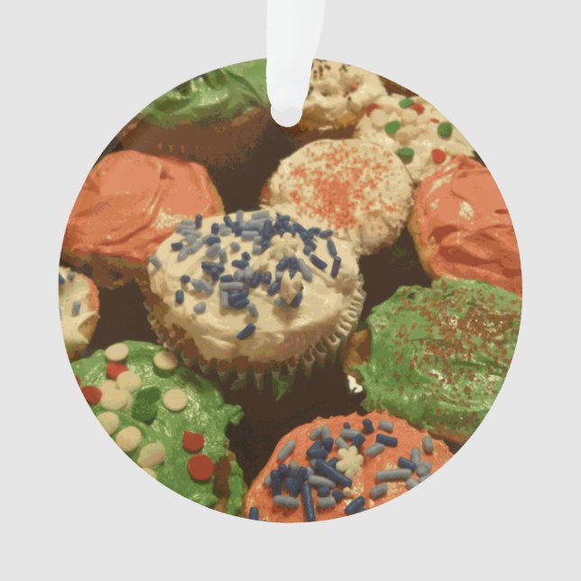 Weihnachtskuchen mit Sprinklen Ornament (Vorderseite)