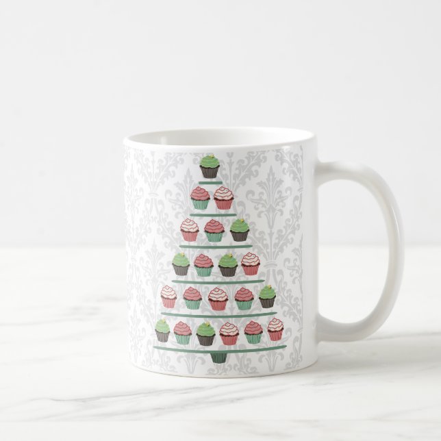 Weihnachtskuchen-Stand-Tasse Kaffeetasse (Rechts)